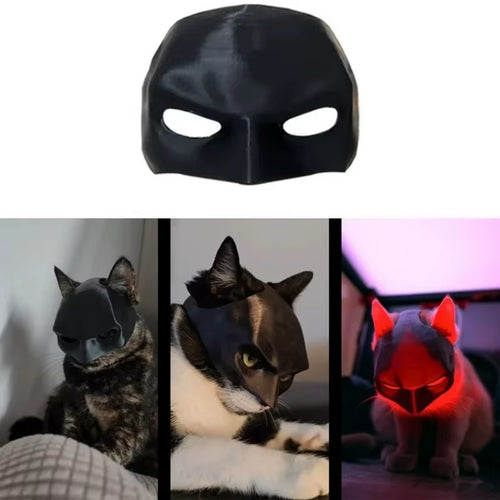 Cat Mask Cute Matte Bat Design for Pets Cool Cosplay Costume Accessory for Daily Decor Parties Cat Dogs Spooky Make-Up Party Toy